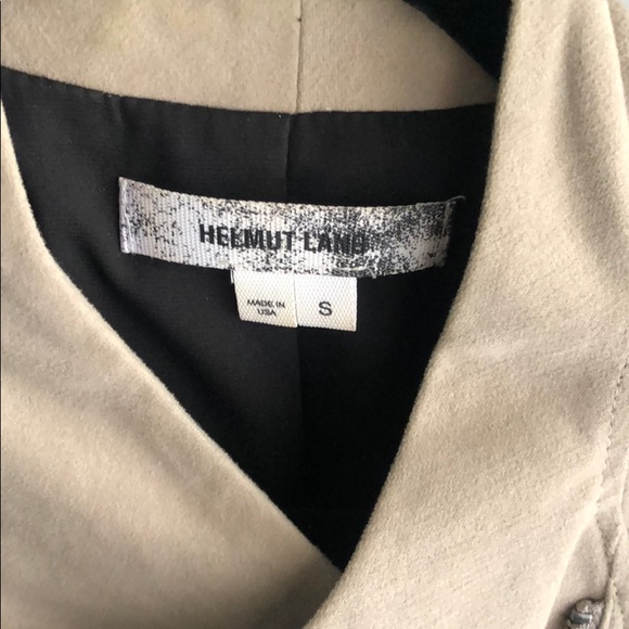 HELMUT LANG BEIGE SOFT FEEL JACKET SIZE SMALL - Picture 2 of 4